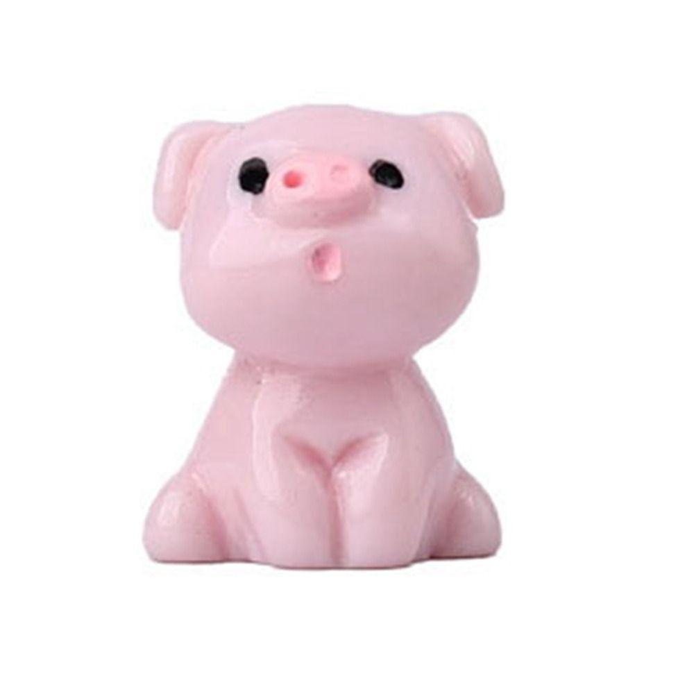 Solid Color Mini Animal Series DIY Decorations Resin Accessories Micro Landscape Car Mini Ornaments