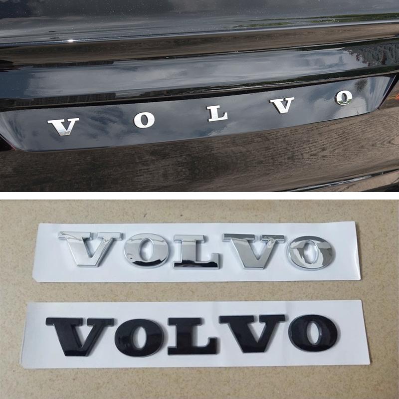Volvo Logo Buchstabenabzeichen Auto Kofferraum ABS Aufkleber Volvo XC90 V90 V60 XC60 V40 EC40 EX40 S80 S60 S90 C40 XC40 V70 XC70 C30 C70