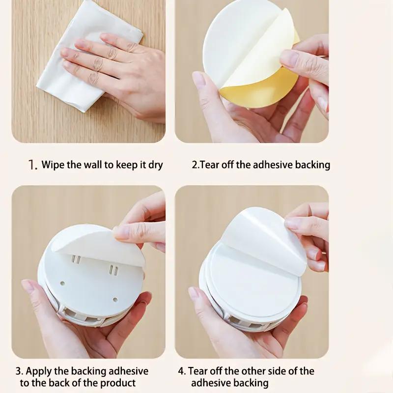 Folding Cup Holder Office Desk Cabinet Door No Punching Coffee Storage Rack Home Dormitory Wall Mounted Cup Holder