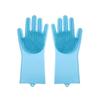 Silicone rubber sponge scrubber gloves multi-purpose household pet grooming dishwashing gentle clean daily use cleaning gloves