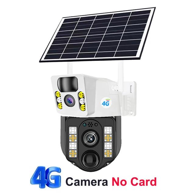 4K 8MP Dual Lens Solar 4G Solar Cameras Wifi Outdoor Camera Wireless Battery Low Powered IP Camara PIR Motion CCTV Video Surveillence