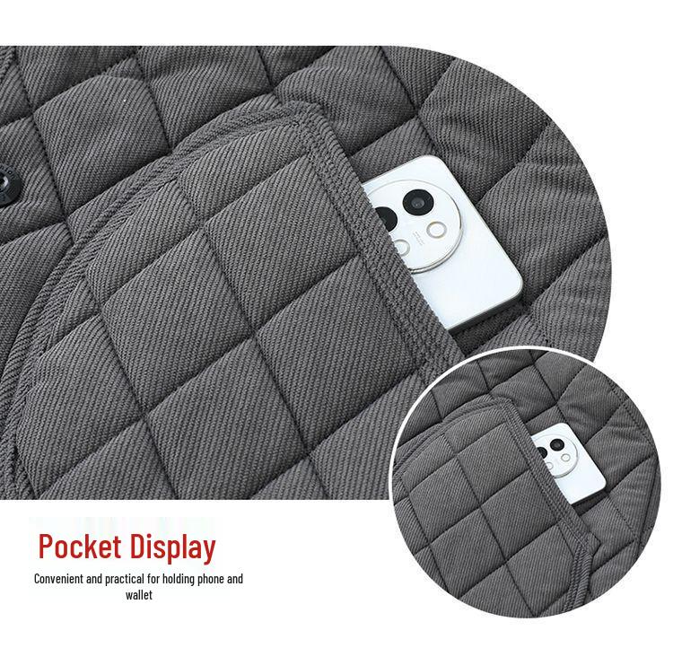 Men's Thickened Winter Cotton Jacket with Fleece Lining – Warm, Cold-Proof Coat for Middle-Aged and Elderly Dads.