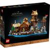 LEGO Idee Wikingerdorf Spielzeug Geschenk Geburtstagsblock Weihnachten Männer Frauen Interieur Stilvoll 21343