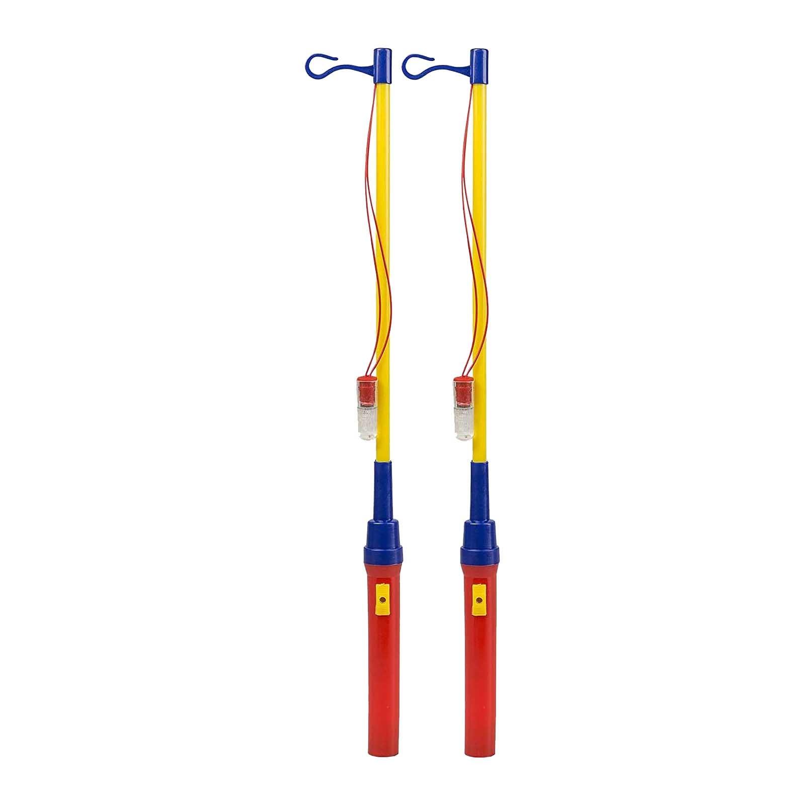 

2pc Children s Electric With LED Portable Pole Festive 0cm