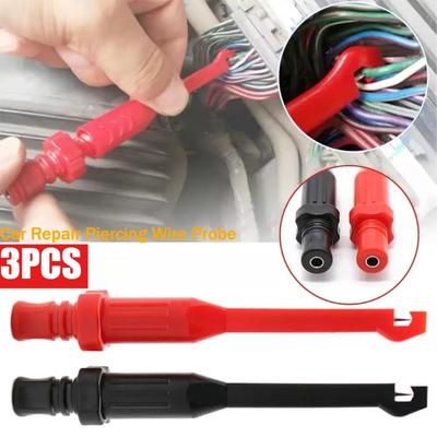 3PCS Piercing Probes For Car Circuit Detection Diagnostic Tool Test Clip Cable Repair Tools For Multimeters Oscilloscopes