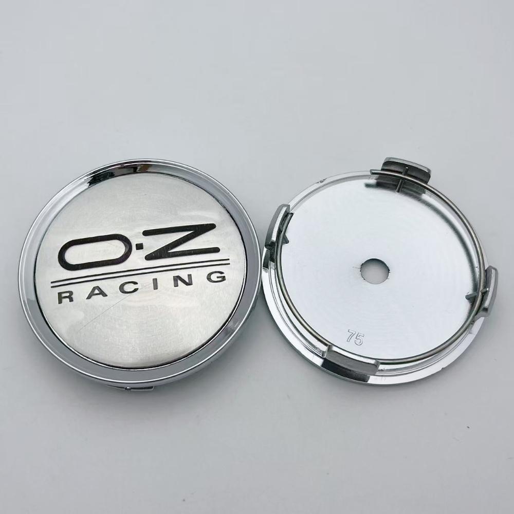 4pcs 75mm OZ O.Z Racing Logo Emblem Car Wheel Center Caps Wheels Hub Cap Hubcaps Auto Rim Centre Cover Styling Car Accessories