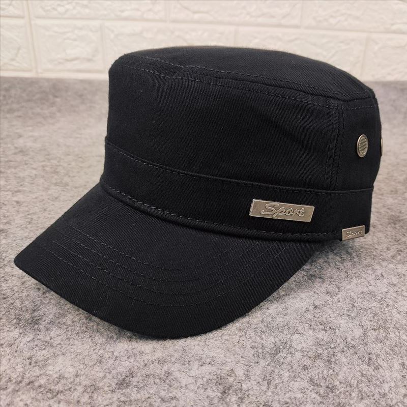 Wind flat top hat big head circumference military hat breathable men's hat casualfashiontrendyplus sizemen's hat