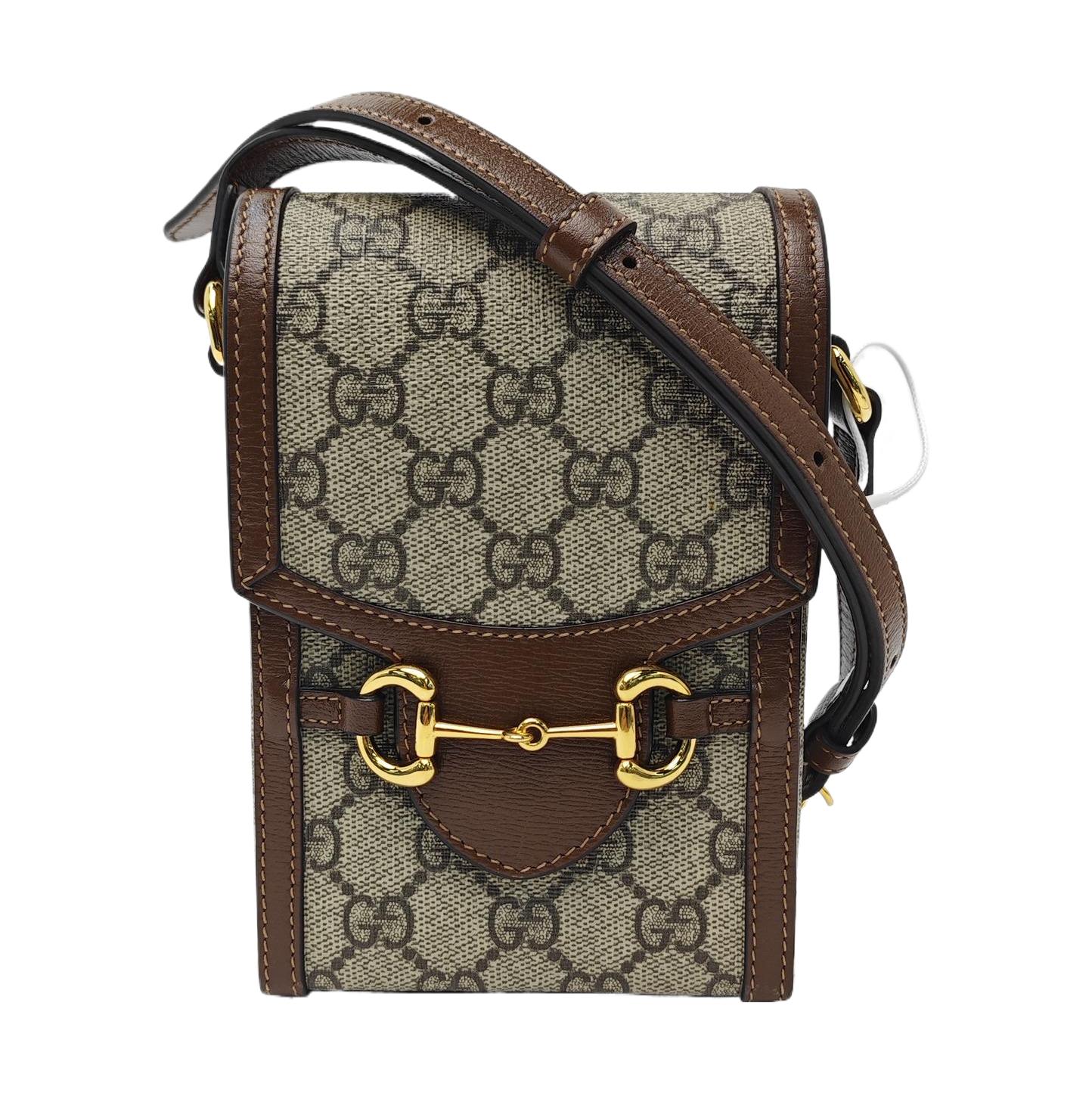 [Pre-Owned] Horsebit 1955 Logo Canvas And