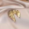 Vintage Women Men Feather Crystal Brooch Retro Pin Casual Party Accessories New Gifts Friends Decoration