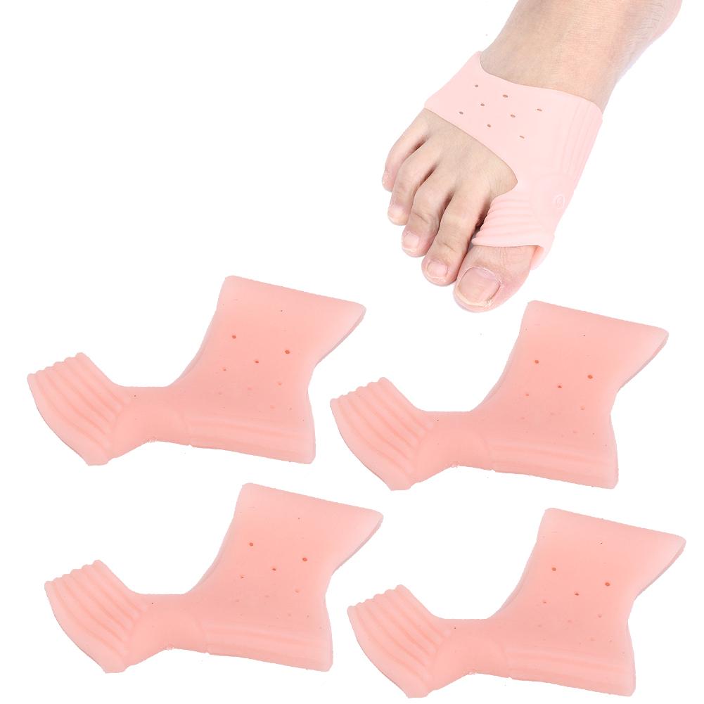 2 Pairs Bunion Hallux Valgus Corrector Elastic Breathable Toe Separator Correction ToolSkin Color