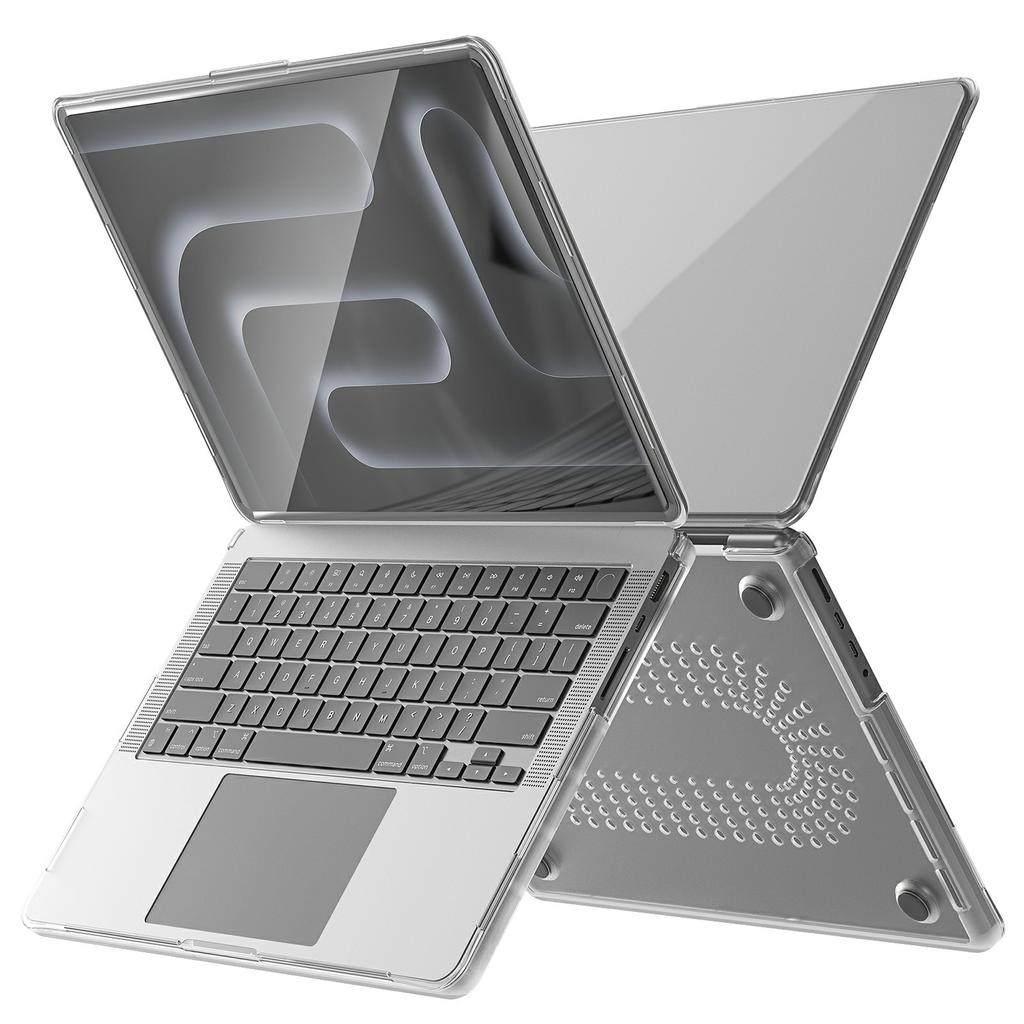 Clear PC TPU Laptop Case For MacBook Pro 14 inch (2024) M4 A3112 A3185 A3401/(2023) A2779 M2 A2918 A2992 M3/(2021) A2442 M1