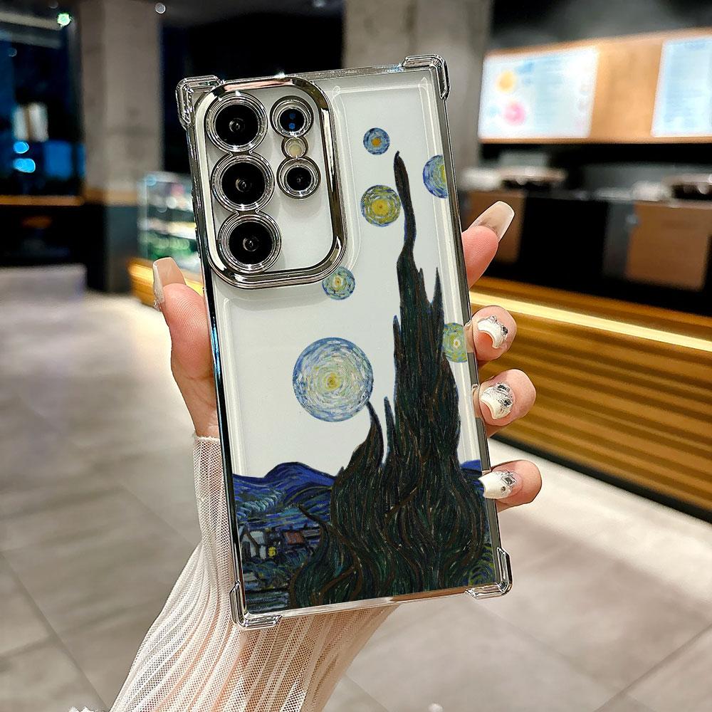Hülle Für Galaxy S26Ultra Handyhülle Van Gogh Ölgemälde Sternenhimmel Für Samsung S26 S25 S24 S23 S21 Ultra S20 FE Plus 5G Abdeckung