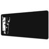 Black Art Mouse Pad Desk Mat With Stitched Edge Rubber Antislip Gaming Mat Keyboard Mouse Pads Office Carpet Table Mats