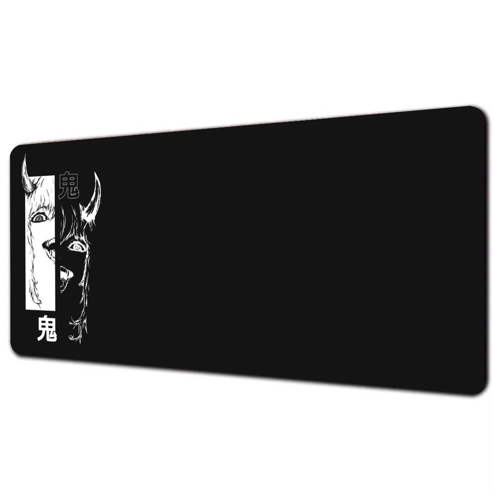 Black Art Mouse Pad Desk Mat With Stitched Edge Rubber Antislip Gaming Mat Keyboard Mouse Pads Office Carpet Table Mats