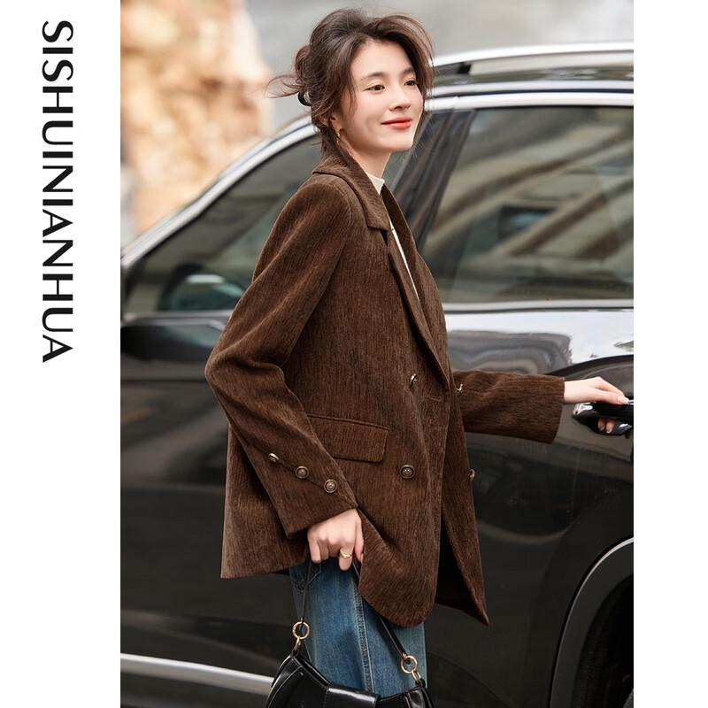 

Si Shui Nian Hua Women s Elegant Long-Sleeve Short Jacket XL