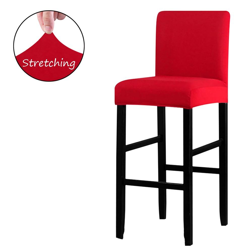 Elastic Stretch Counter Height Bar Stool Cover Dustproof Bar Stool Seat Covers  Dining Room