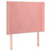 VidaXL LED Headboard Bedroom Furniture Single Bed Accessory Headboard Bed Frame Interior Pink 3123809