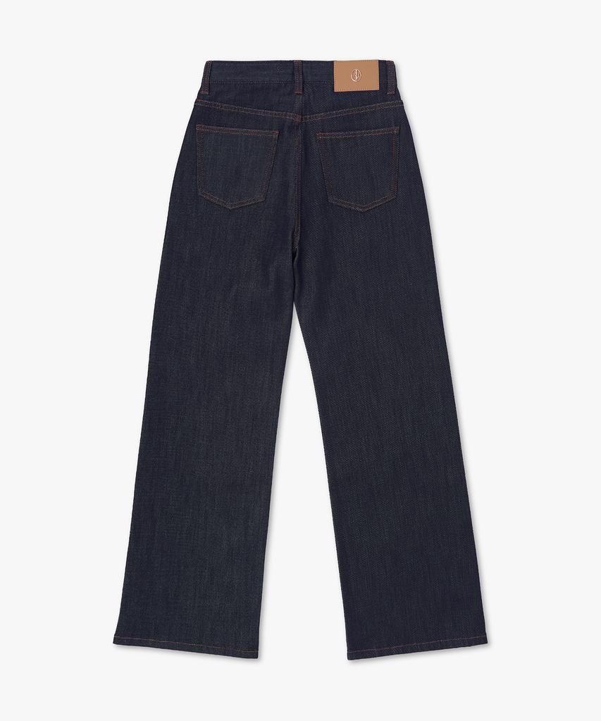 PLAC WOMEN Semi-Flare Denim Pants M06 Dark Indigo