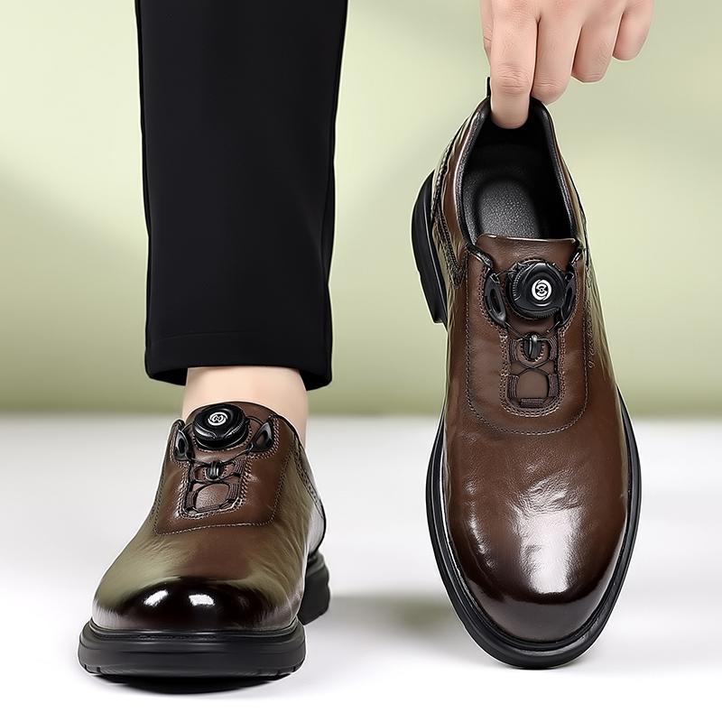 2025 Neue Leder Herren Oxford Schuhe Formelle Kleidung Schuhe Herren Schnür-Sneakers Hochzeitsfeier Büro Business Casual Schuhe