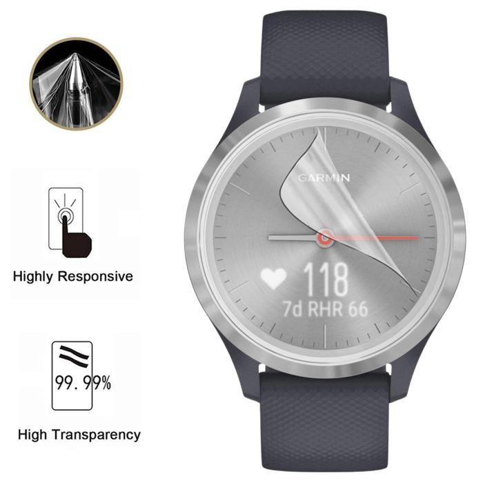 Protection écran pour Garmin Vivomove 3 [Pack 6] Film Plastique Protecteur Résistant Ultra Mince Phonillico