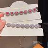 Geometric Oval Zircon Pendant Bracelet For Women Fashion Jewelry Gift For Office
