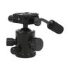 Głowica statywu z metalową rączką obracana o 360 stopni panoramiczna głowica kulowa mocowanie śrubowe 1/4 cala dla