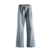 New Autumn Elastic Waist Slightly Flared Jeans Men's Design Wide-leg Pants