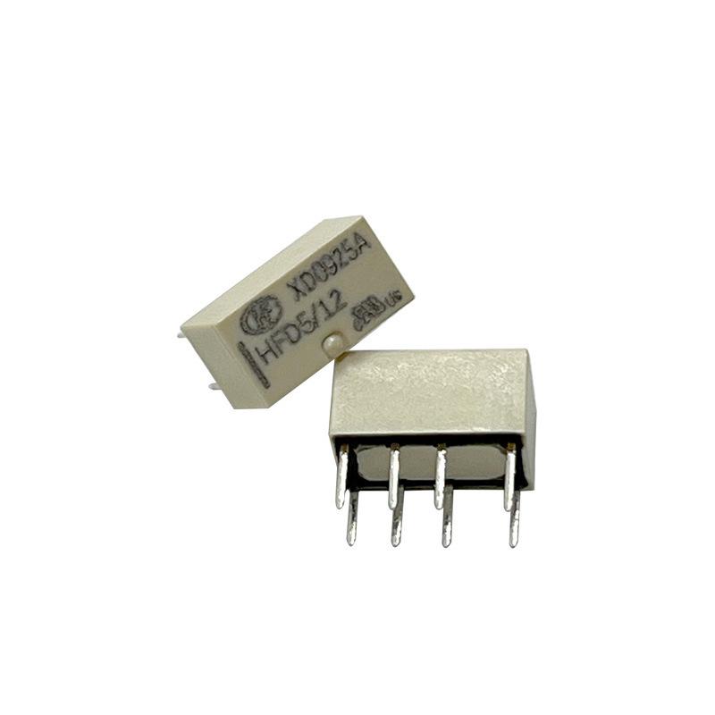 Brand New Hongfa HFD5/12 Power Relay, 2A, 12V, Direct Plug-In, Dual Changeover