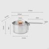 Camping Pot Cooking Kettle with Lid Multifunctional Camp Stockpot for Hiking Travel