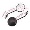 Black 10mm Rearview Mirror Set For Honda XL600V XL650V XL700V Transalp 1994-2010