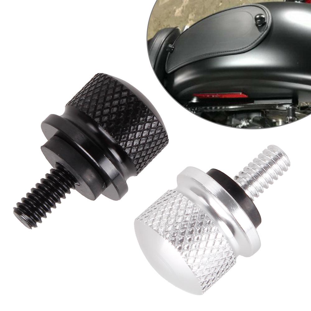 Harley Seat Screw Kit: Quick Release M6 Nuts for Motorcycle Seat Cushion & Fender Accessories