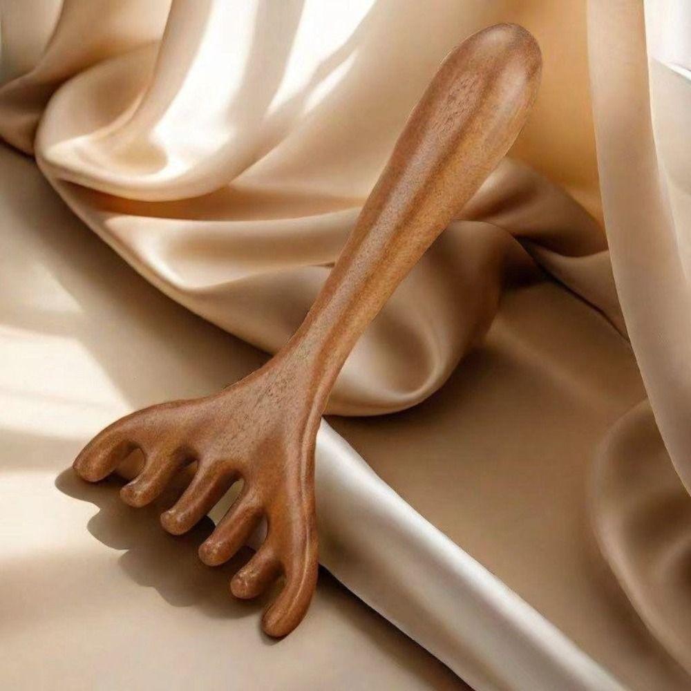 Anti-static Head Meridian Massage Comb Six-Claw Back Scratcher  for Promote Blood Circulation