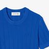 Lacoste Women's Pleated Rib Short-Sleeve Sweater AF7961-55NC4X