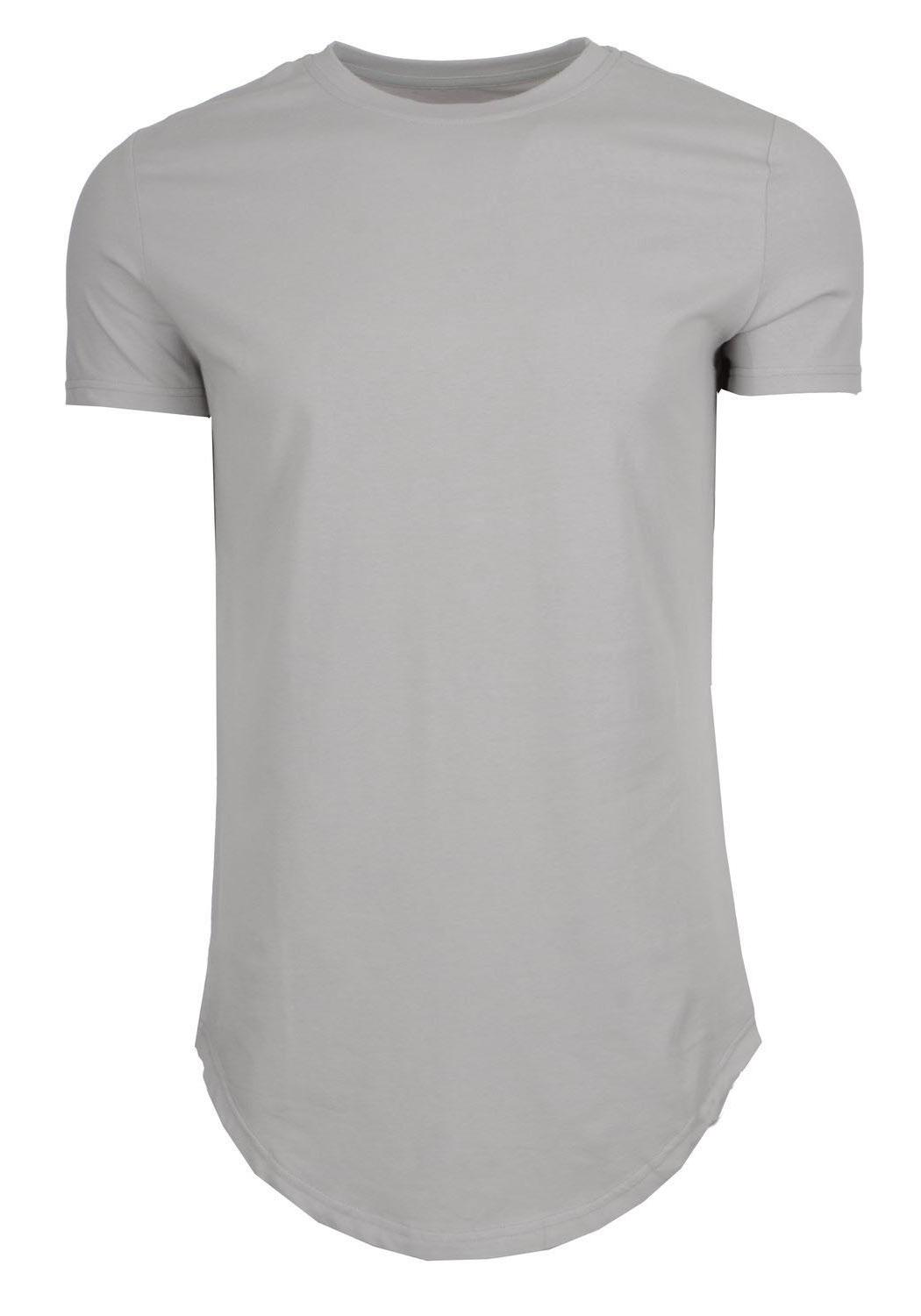 

American Style Hip Hop Crew Neck Short Sleeve Cotton Plus Size Sports T-Shirt XL серый