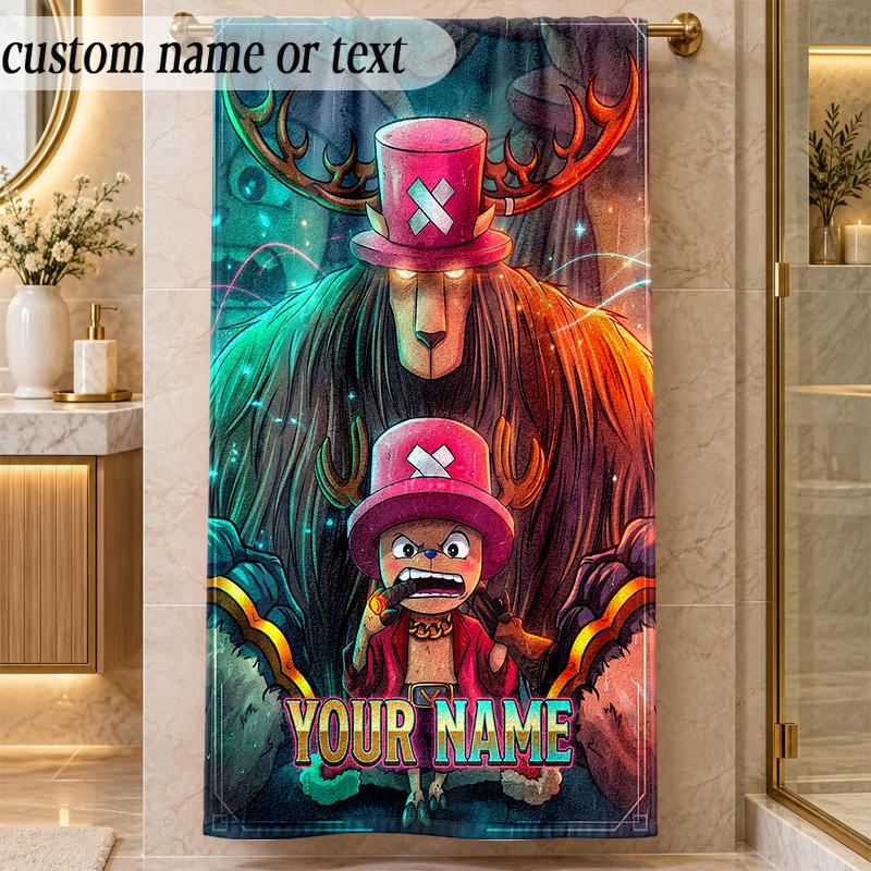 Beach TowelOne Piece Custom Name Text Personalized Soft Towel for Beach Pool Indoor Home Decor Gift