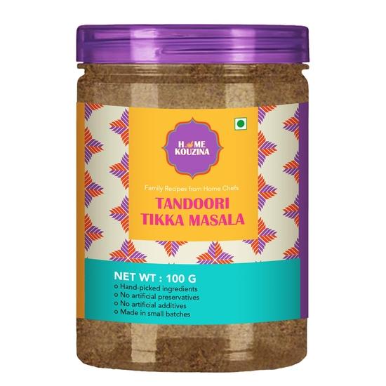 Home Kouzina Tandoori Tikka Masala - 100g | Perfect for Veg & Non Veg Tandoori, Kebabs, Grills, and More | 100% Natural Ingredients