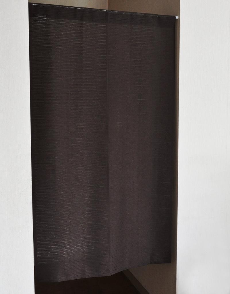 noren Japanese simple lace brown 85cm wide x 150cm Japanese-made flame-retardant (traditional curtain), plain, design, (approx. long).