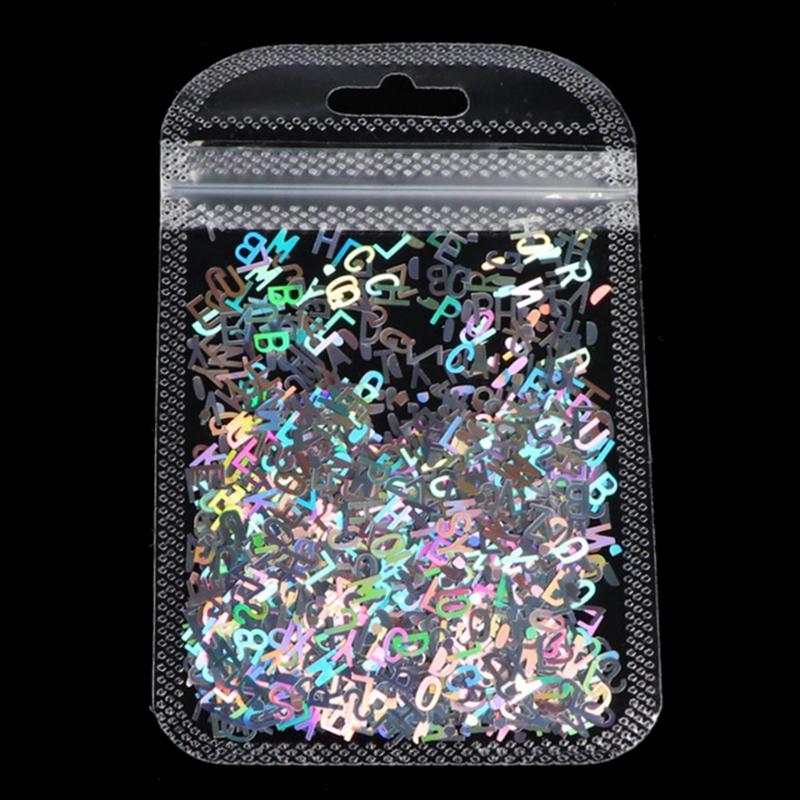 Fashionable Letter Shaped Sequins Craft Filling Materials Elegant Color Soft and Sturdy for Craft Supplies Projects