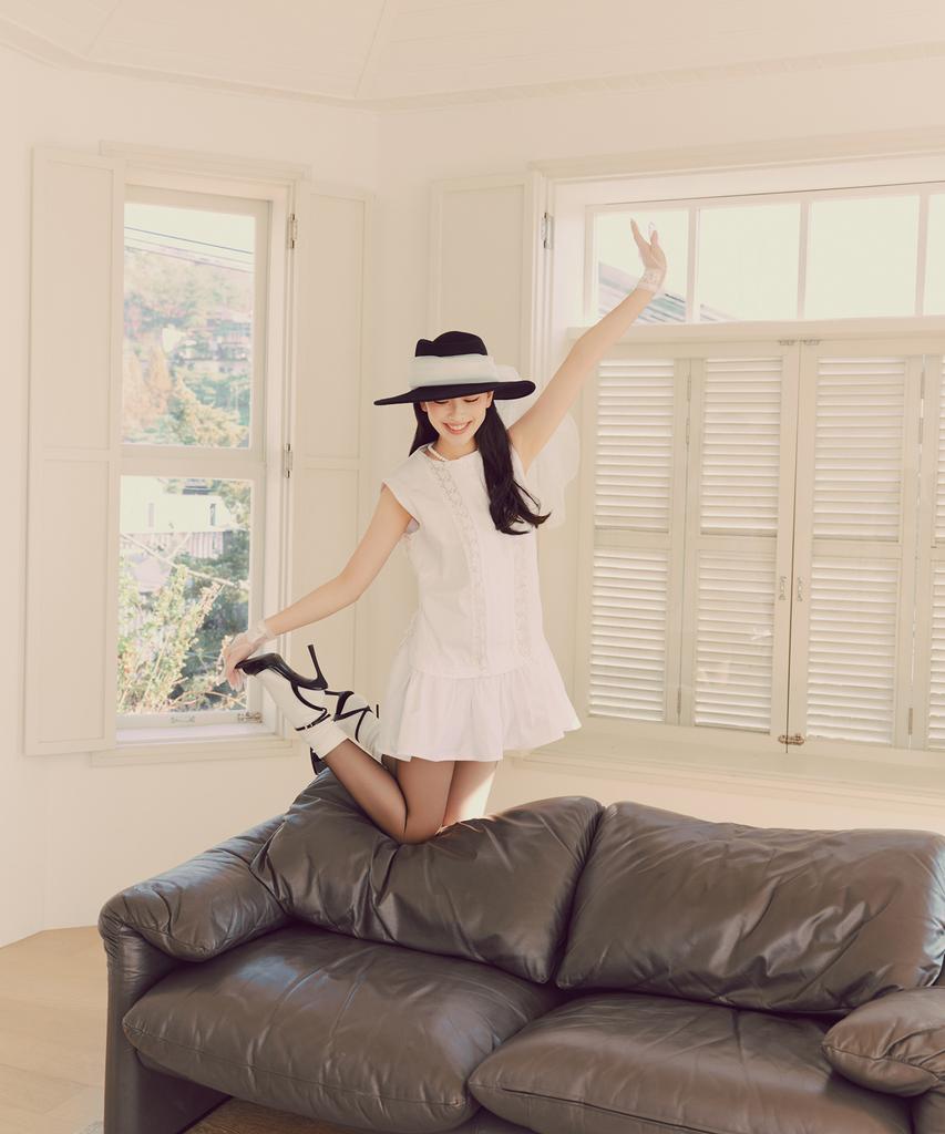 Lapineatteullie White Shirt Dress