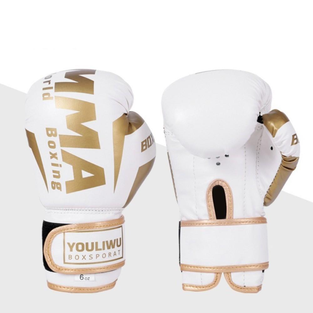 Sponge Padding Kickboxing Gloves PU Leather Punching Training Gloves Boxing Gloves  Fitness