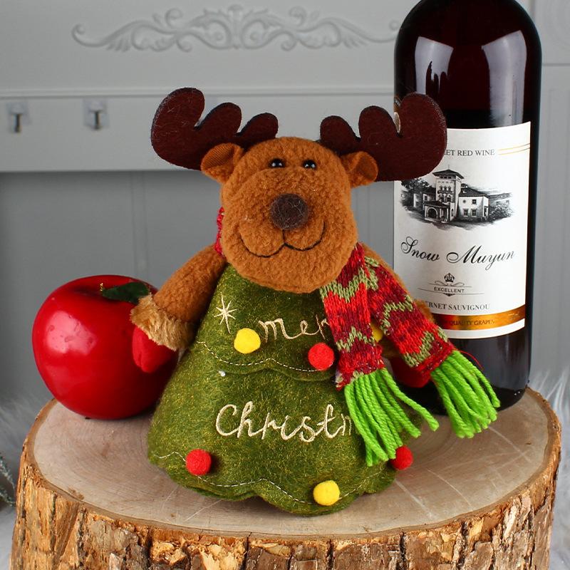 Christmas Eve Cartoon Doll Candy Bag Zipper Apple Bag Letter Gift Bag Party Decorations