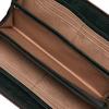 Hamnett Domestic tanned leather Hand scratch pattern L zipper long bundle Green [Catherine London] SCRUB" (vegetable tanned) 490-50602