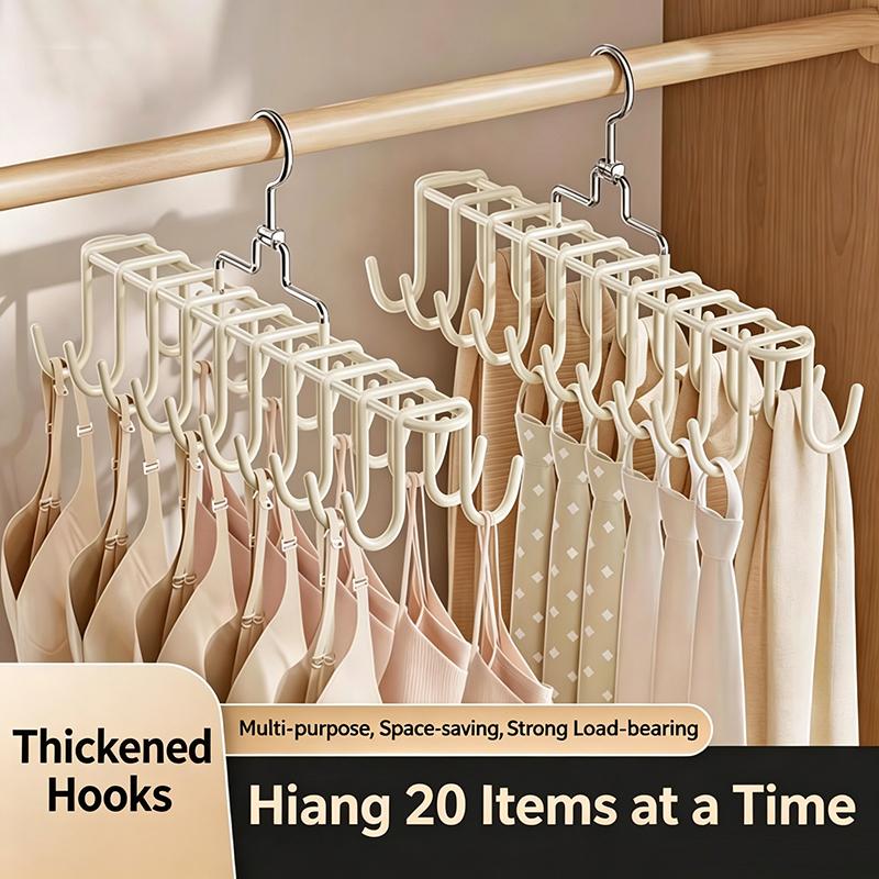 Space Saving Multi Hook Hanger 360 Degree Rotating Hook For Bras Camisoles Tank Tops In Wardrobe