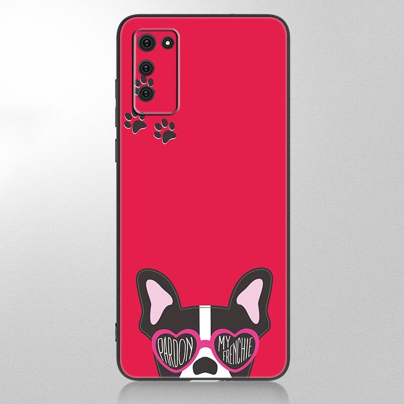 Cute Brindle Frenchie Puppy Case For Samsung Galaxy A12 A02S A22 A32 A52 A72 A71 A51 A41 A31 A21 A11 A50 A70 A10S A20S Cover