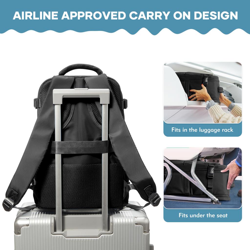Men's Work Backpack, Hand Luggage Aircraft Laptop Rucksack Women Men, Carry On Luggage Rucksack, Cabin Mochila viaje,School Bag