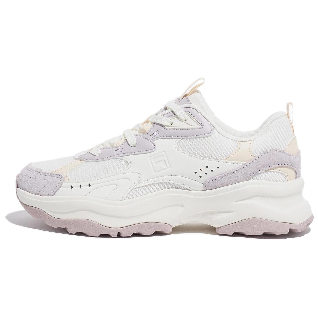 

FILA Wood Block Leather Trendy Abrasion Resistant Abrasion Resistant Low top Casual Shoes Unisex White Pink 11001RM02934H661 38.5