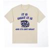 It Is What It Is But It's Not Great Unisex T Shirt Funny Cute Raccoon Graphic T-shirt Men's Clothing Oversized Cotton T-shirts