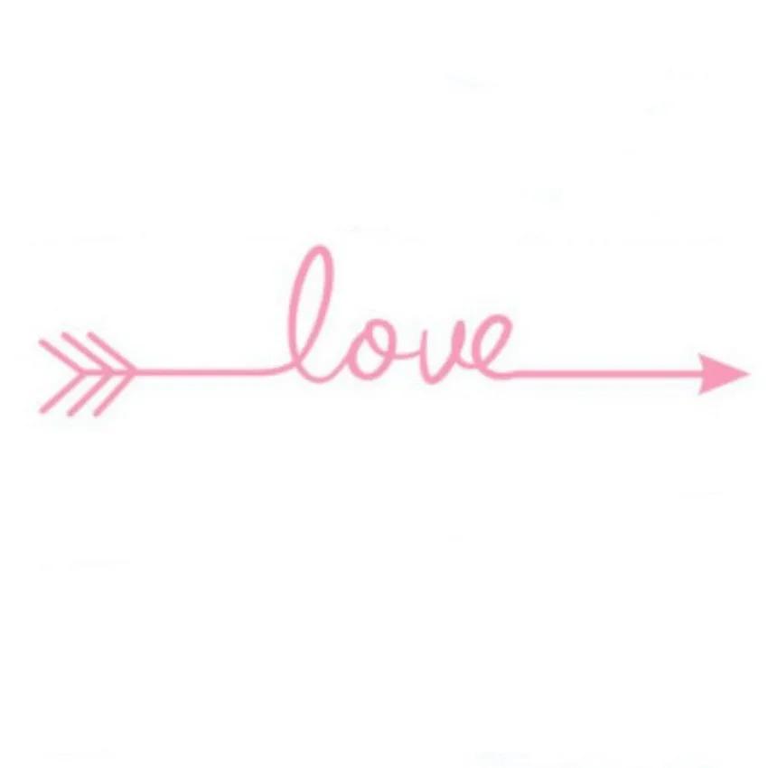 Love Arrow Wall Sticker Home Decoration For Bedroom Living Room Decor Wall Stickers Mural Vinyl Decorative Wallpaper Wall Decor