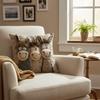 Funny Design 45cm Throw Pillow Covers 2D Print Material Pillow Case Washable Cartoon Donkey Donkey Pillowcase Home Decorative
