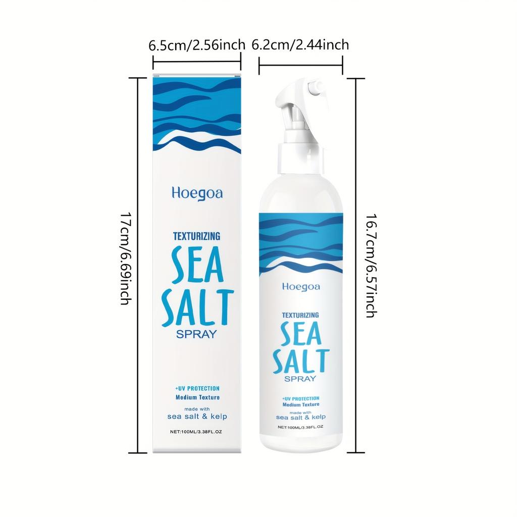 Sea Salt Hair Styling Spray for Improve Hair Volumizing Texturing Lasting Styling Strong Holding Moisturizing Hair Fluffy Spray